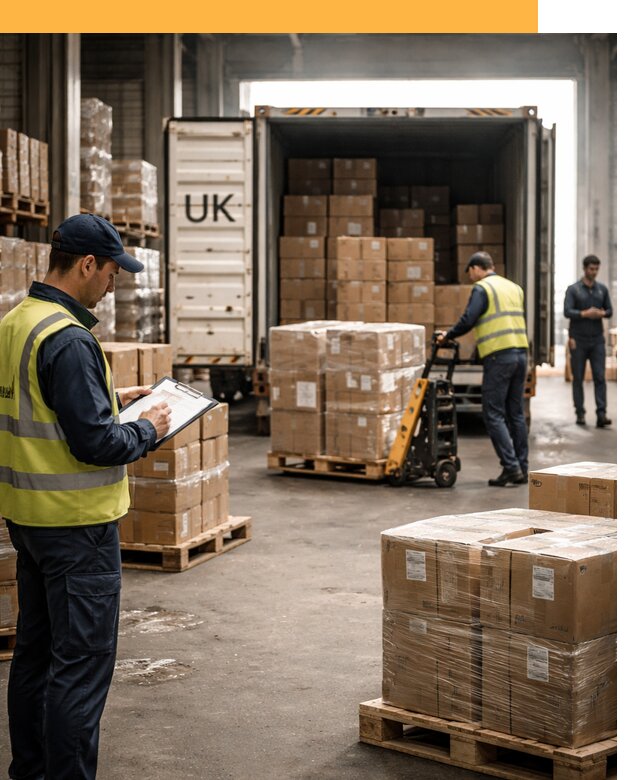 Доставка грузов из Великобритании с таможенным оформлением от 12755