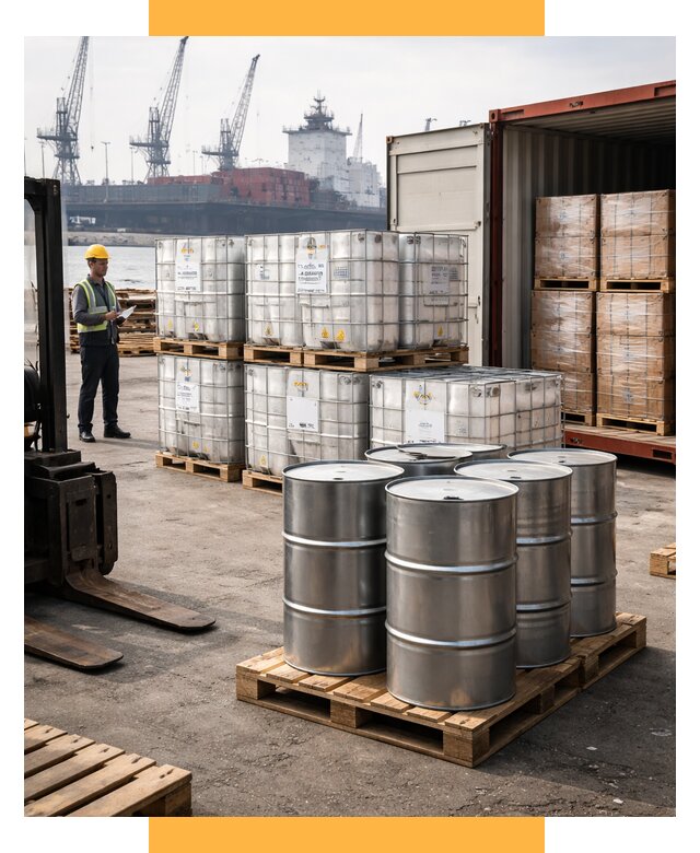 Доставка химического сырья из Индии от 255100 р. | СетСервис-Кмс