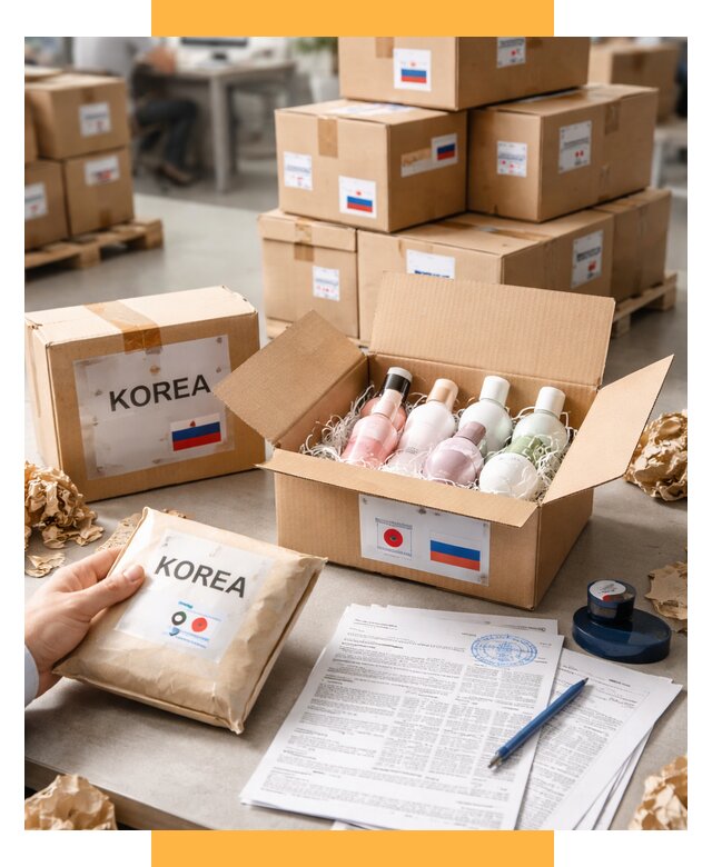 Доставка косметики из Кореи от 8673 р. под ключ | СетСервис-Кмс