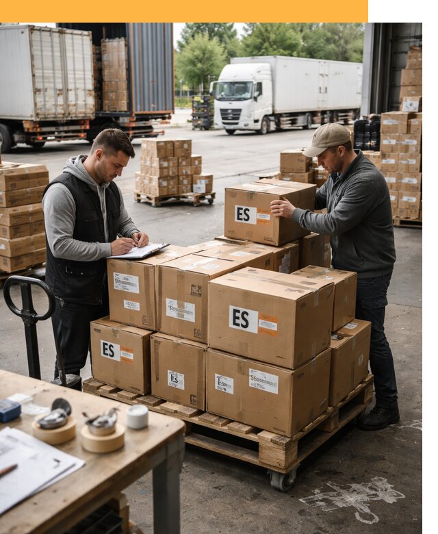 Доставка грузов в Испанию автотранспортом от 35714 руб