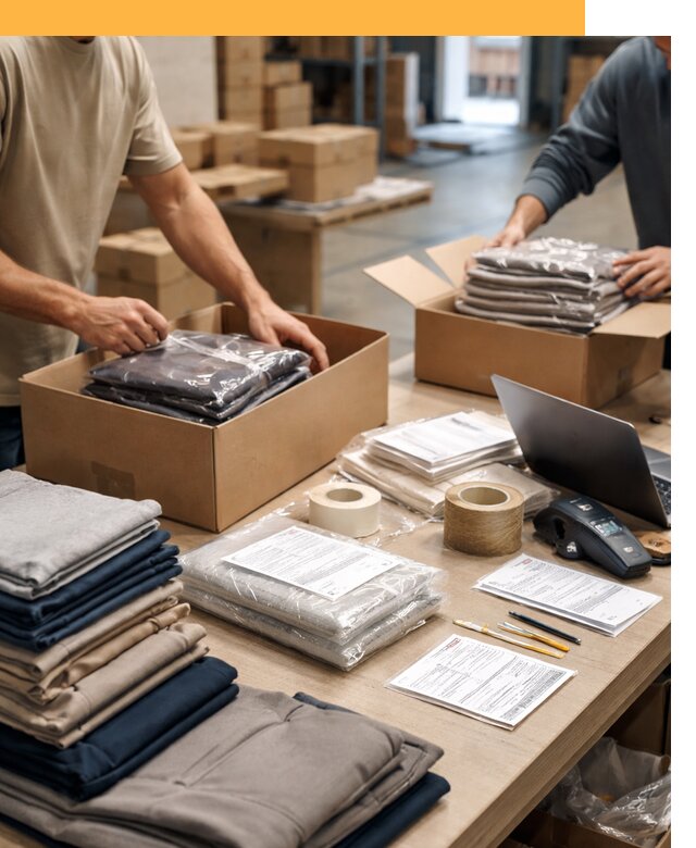 Перевозка одежды по миру от 7653 руб. с таможенным оформлением